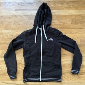The North Face Hoodie Sweatshirt Women's Small Black Full Zip